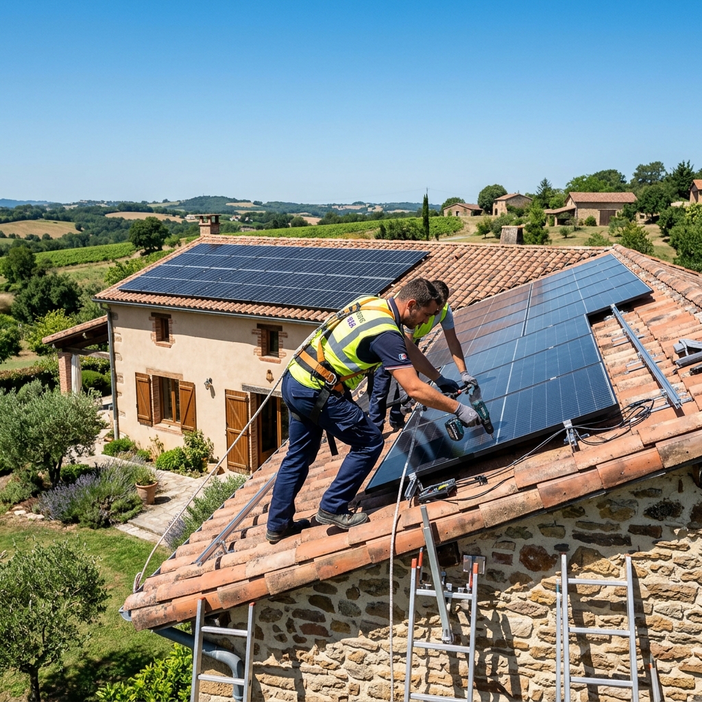 installation panneaux solaires Tarn pose toiture artisan RGE